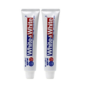COMBO 2 KEM ĐÁNH RĂNG WHITE & WHITE LION NHẬT BẢN (150GR*2)