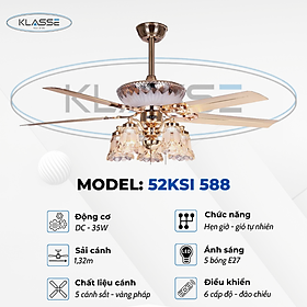 Mua Quạt trần chùm đèn Klasse 52KSI 588 Hàng chính hãng