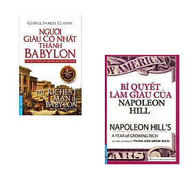 Combo 2 cuốn sách: Người Giàu Có Nhất Thành Babylon  + Bí Quyết Làm Giàu Của NapoLeon Hill