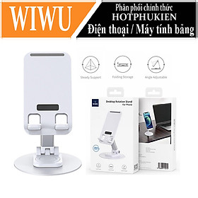 Mua Giá đỡ kệ đỡ cho điện thoại xoay 360 độ hiệu WIWU Destop Rolation Stand ZM-109 - thay đổi chiều cao  xoay mọi góc độ  gấp gọn gàng khi không sử dụng - Hàng nhập khẩu