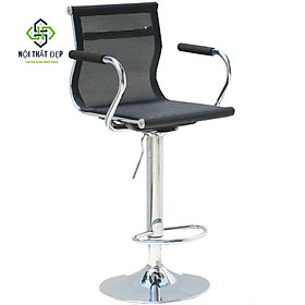 Mua Ghế Quầy Bar Lưng Lưới Có Tay QB-305A Có Nâng Hạ Cao Thấp