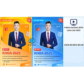 Combo Toán học Live C - Khoá 2025 - Tập 1 + 2 ( dành cho chương trình mới ) (MT)