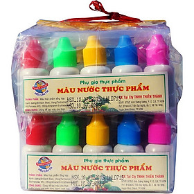 Mua Bộ 10 màu thực phẩm làm bánh  rau câu  xôi – Mã số 1292