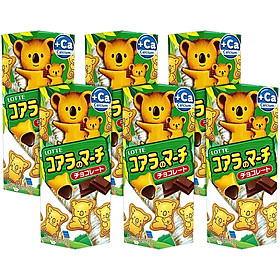 Lốc Bánh Gấu Koala's March Nhân Sô Cô La 6 Hộp x 37g