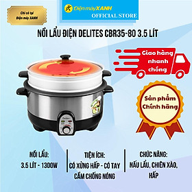 Mua Nồi lẩu điện Delites CBR35-80 3.5 lít - Hàng Chính Hãng