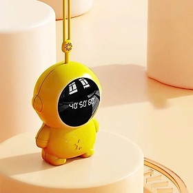 Máy Sưởi Ấm Mini Cầm Tay - Kết Hợp Sạc 1200mAh - Màn Hình Hiển Thị Nhiệt Độ Kỹ Thuật Số Văn Phòng Dã Ngoại Du Lịch Phượt - Hàng Nhập Khẩu