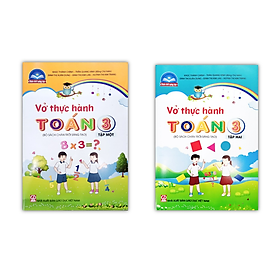 Sách - Combo Vở thực hành Toán 3 - Tập 1 + 2 ( Bộ Chân trời sáng tạo )