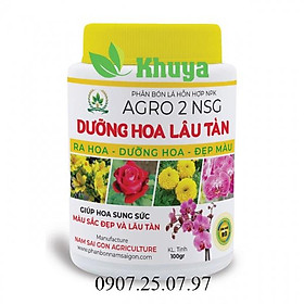 Phân bón lá Dưỡng Hoa Lâu Tàn hủ 100gr Ra hoa - Đẹp màu