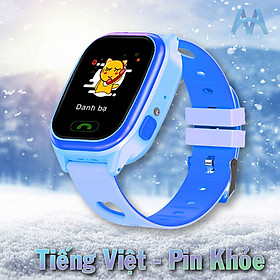 Đồng Hồ Thông Minh Trẻ Em ngôn ngữ Tiếng Việt, Pin sử dụng được 2 ngày, dây đeo có Hoa văn hình Trái tim Dễ thương Model Y85 Pro - Hàng nhập khẩu