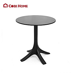 Mua Bàn nhựa đúc Canard tròn  bàn nhựa sân vườn  bàn nhựa đúc hình tròn màu trắng và đen cao cấp