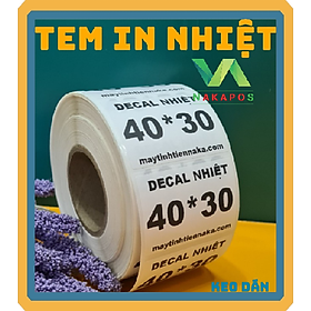 Mua Giấy in tem trà sữa 40x30 ( 800 tem) decal nhiệt  giấy in tem dán trà sưa  trà chanh.
