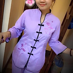 Đồ Lam Đi Chùa # Cổ Tàu Viền # Đồ Bộ