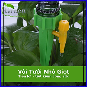 Đầu Vòi Tưới Cây Nhỏ Giọt Gắn Chai Nước Màu Ngẫu Nhiên