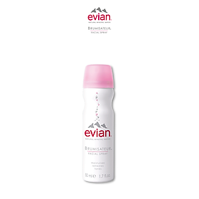 Xịt khoáng Evian Cấp Ẩm Và Làm Dịu Da Spray Brumisateur Natural Mineral Water 50ml