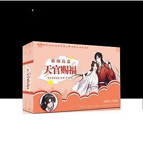 Hộp quà THIÊN QUAN TỨ PHÚC A5 có bình nước, poster postcard bookmark banner huy hiệu thiếp ảnh dán album ảnh chibi anime (MẪU GIAO NGẪU NHIÊN)