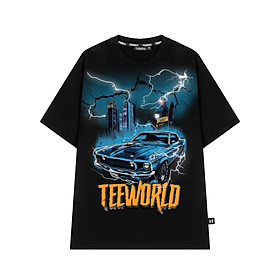 Áo Thun Local Brand Teeworld Thunder Car T-shirt Trắng Đen Nam Nữ Form Rộng Unisex