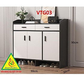 Tủ Giày Hiện Đại Nhiều Ngăn Để Giày, Tiết Kiệm Diện Tích VTG03B - Nội thất lắp ráp Viendong Adv