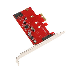 PCI- 2.0 to  M.2 B-Key SSD+ SATAIII Combo Adapter Converter