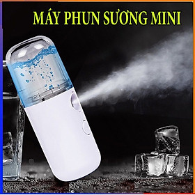Sản phẩm dụng cụ trang điểm làm đẹp - Xịt khoáng nano mini cầm tay , xịt phun sương mặt , cấp ẩm , mịn màng ,mát mẻ , không bị khô ,hợp với người ngồi văn phòng , thiết kế nhỏ gọn dễ mang theo mọi nơi