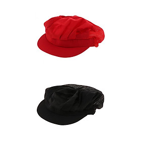 2 Color Cook Adjustable Men Women Kitchen Baker Chef Elastic Cap Hat