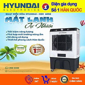 Mua Quạt Điều Hoà Hơi Nước 50L Hyundai HDE 6050  Quạt Điều Hoà Không Khí 3 Chế Độ Gió - Hàng chính hãng