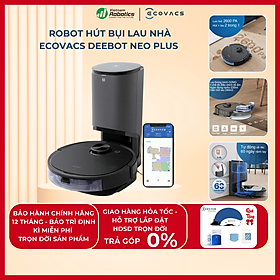 Mua Robot hút bụi lau nhà Ecovacs Deebot NEO PLUS - Đen bản quốc tế - App Tiếng Việt  Hàng chính hãng full VAT  Lực hút 2600Pa  Tự động xả rác