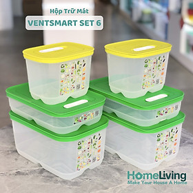 Mua Bộ Trữ Mát Có Nút Hô Hấp Tupperware Vensmart Set 6