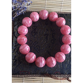 Vòng tay đá Rhodochrosite(Đá đào hoa)