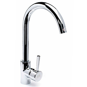 Mua Vòi rửa  chén nóng lạnh Đồng mạ Chrome Eurolife EL-KM01 (Trắng bạc)