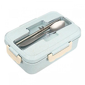Mua Hộp Đựng Cơm Lúa Mạch 3 Ngăn Kèm Đũa Thìa Inox Cao Cấp