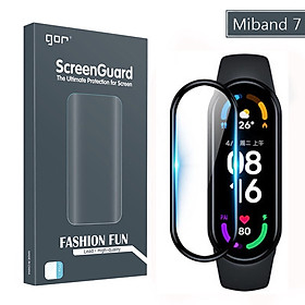 Dán màn hình 3D GOR cho Đồng Hồ Xiaomi Miband 7 / Xiaomi Smart Band 7 Pro/ Miband 8 (Bộ 2 Miếng) - Hàng Chính Hãng
