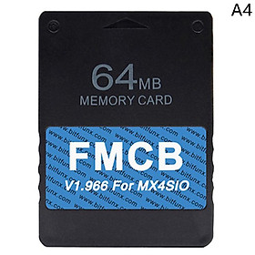 Thẻ chương trình McBoot FMCB miễn phí V1.966 Thẻ nhớ chương trình OPL/HDLoader 8MB/16MB/32MB/64MB cho PS2 Fat cho máy chơi game PS2 Slim Màu sắc: ForPS2 FAT-64MB