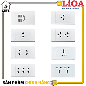 Mặt ổ cắm điện âm tường LiOA