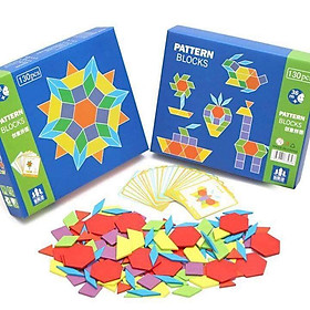 Giáo cụ Montessori Ghép hình tư duy Pattern block