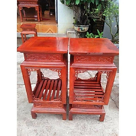 Mua Đôn đèn gỗ hương mặt 38cm cao 60 cm