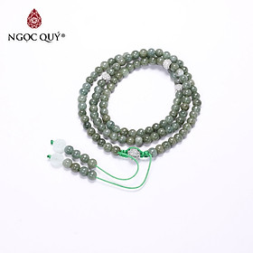 Chuỗi 108 hạt cẩm thạch nước ngọc mệnh hỏa, mộc - Ngọc Quý Gemstones