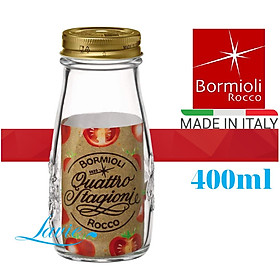 Mua Hũ thủy tinh nắp vặn Quattro 400ml (Bormioli Rocco)