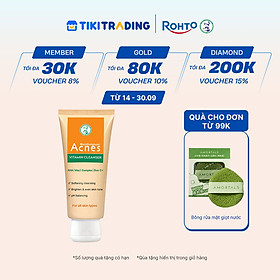 Sữa rửa mặt vitamin làm sáng da, mờ sẹo thâm dạng kem Acnes Vitamin Cleanser 100g