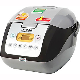 Hình ảnh Nồi Cơm Điện Tử Sharp KS-COM19V (1.8L) - Màu Xám Bạc - Hàng chính hãng