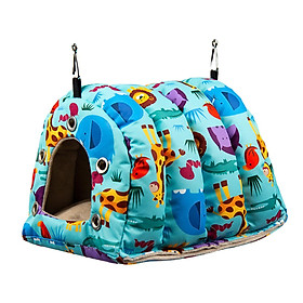 Warm Parrot Cage Tent Hammock Soft Parrot Shed House Birdcage Accessories Hideaway Cave Hut Plush  Nest for Cockatoo Bluebirds Macaw