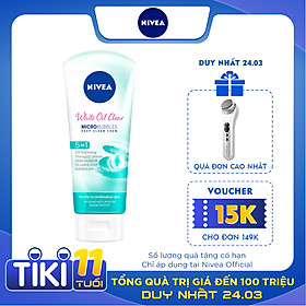 Sữa rửa mặt NIVEA White Oil Clear giúp trắng da sạch nhờn (100g) - 84951