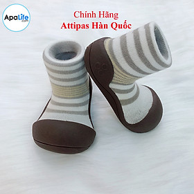 Attipas Natural Herb - 2 Tone/ AT032 - Giày tập đi cho bé trai /bé gái từ 3 - 24 tháng nhập Hàn Quốc: đế mềm, êm chân & chống trượt