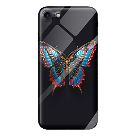Ốp kính cường lực cho iPhone 8 bướm màu sắc 1 - Hàng chính hãng