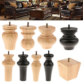 4 Pieces Wood Furniture Legs Sofa /Couch/Lounge/Chair/Bed Leg Feet