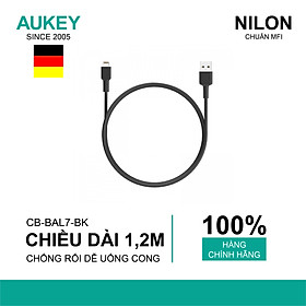 Mua Dây Cáp Sạc Lightning Cho iPhone Chuẩn MFi Aukey CB-BAL7 0.9m - Hàng Chính Hãng