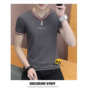 Áo Thun Nam Có Cổ Tròn Thun Cá Sấu Cotton 4 chiều Co Giãn Phom Body Phối Màu Thời Trang Hàn Quốc Giá Tốt Cao Cấp AT11 - ShopN6