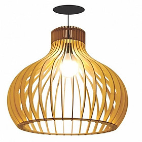 Mua Đèn gỗ nơm tròn DG088 - Đèn gỗ thả trần trang trí nhà cửa  quán cafe  nhà hàng