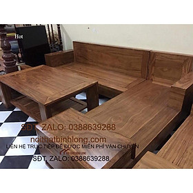 Mua Bàn ghế Phòng Khách bộ góc gỗ hương xám mẫu 97