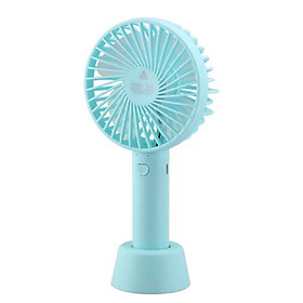 Quạt Tích Điện Mini Cầm Tay 3 Tốc Độ Gió (có dây sạc)