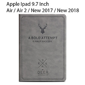 Bao Da Cover Dành Cho Apple Ipad Air / Air 2 / Pro 9.7 / New 2017 / New 2018 Vân Da Tuần Lộc